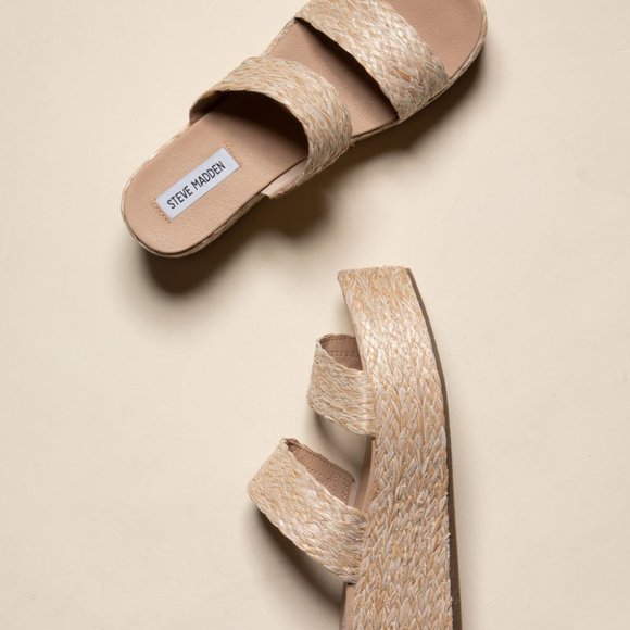 Steve Madden Jolted Wedge Sandal Size 8.5 - Picture 2 of 5